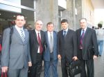 Sa leva na desno : Zoran Lazarov, prof. dr Drago Cvijanović, dr Radovan Marinković, Milan Veljović i Slobodan Aćimović