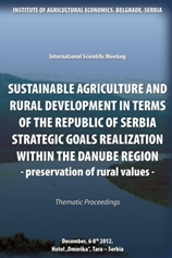 Одржива пољопривреда и рурални развој у функцији остваривања стратешких циљева републике србије у оквиру дунавског региона - очување руралних вредности  